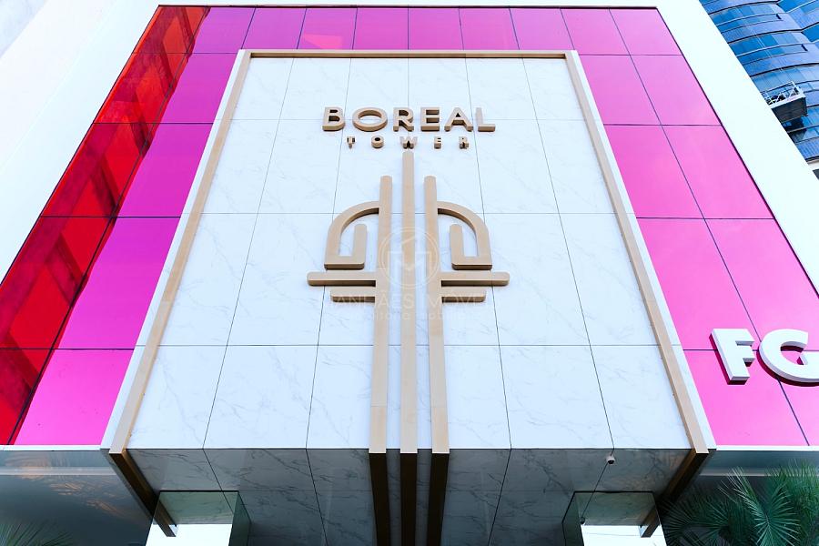 "Boreal Tower: Estrutura completa com três andares de área de lazer."