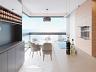 Living com sacada integrada do apartamento tipo 3