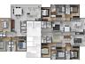 Planta do pavimento de apartamentos tipo