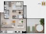 Plantas disponveis: Apartamento Giardino 105 