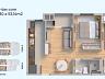 Apartamentos Tipo 01: Planta humanizada e localizao nas torres A e B.