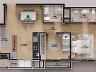 Planta do Apartamento Tipo 3 - 69m priv.