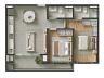 Plantas disponveis: Apartamentos Tipo A, B e D - Finais 3, 4 e 5