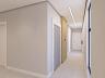 Hall de acesso ao lazer e garagens
