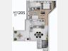 Planta do Apartamento Giardino com 69m privativos