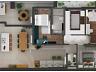 Planta do Apartamento Tipo A - Final 02 (Modificada para 1 sute master com closet + 2 sutes)