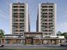 Fachada frontal do Residencial Dualit
