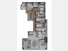 Planta do Apartamento Tipo C Final 1 com 161m privativos